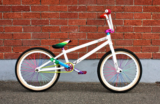 Damn wanna buy a crazy one off colourful custom Hell Stallion complete bike