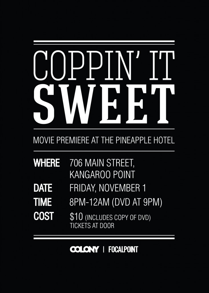 Coppin' It Sweet A4 Flyer